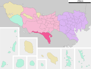 Location of Machida in Tokyo