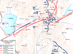 Map of battle of Kleisoura Pass, April 1941
