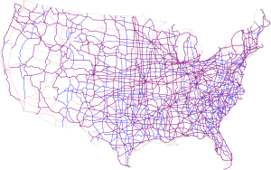 Map of current US Routes