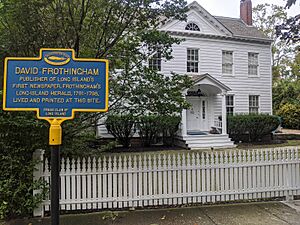 Marker for David Frothingham residence