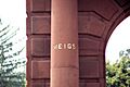 McClellan Gate - detail of pillar - Arlington National Cemetery - 2011