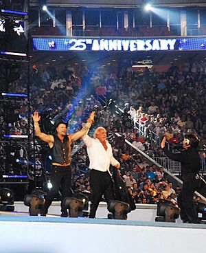 Mickey Rourke and Rick Flair in WrestleMania 25