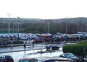 Middlewood tram stop and park and ride