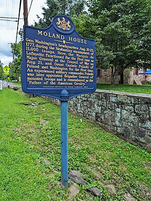Moland House Pennsylvania historical marker