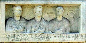 Monument of Gaius Rabirius Hermodorus, Rabiria Demaris, and Usia Prima Enhanced