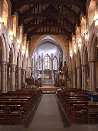 Nave of Bradford cathedral