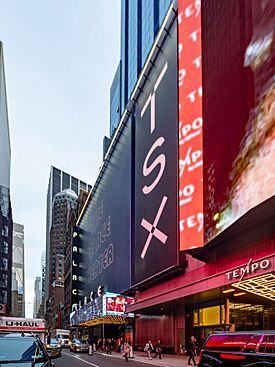 Palace Theatre entrance within TSX Broadway as seen in 2024