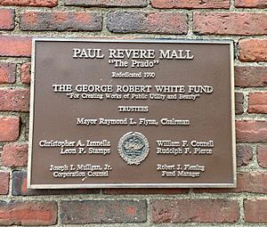 Paul Revere Mall Plaque