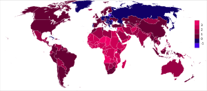 Population growth rate world 2018