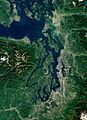Puget Sound by Sentinel-2, 2018-09-28 (small version)