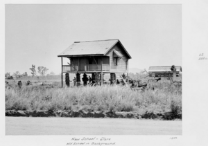 Queensland State Archives 4801 Clare State School with old school in the background Burdekin Shire c 1952
