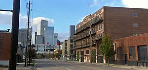Residential buildings in East Downtown Houston