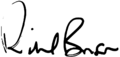 Richard Branson signature SVG