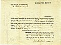 Robert Wash court summons - April 1841