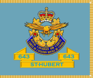 Royal Canadian Air Cadet Squadron Banner (643 St-Hubert)