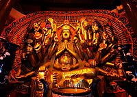 Shrine to a Tang dynasty (896 AD) stone statue of the Thousand-Armed Guanyin (千手觀音 Qianshou Guanyin) in Shengshui Temple (內江聖水寺 Neijiang Shengshui-si) in Neijiang, Sichuan, China Picture 2