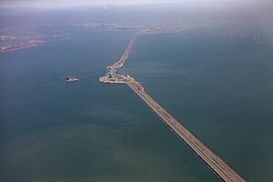 Sihwa Lake Tidal Power Station aerial view