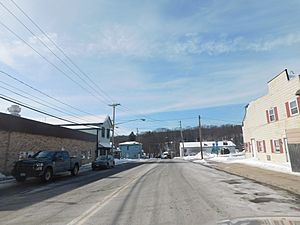 Downtown Sinclairville seen on County Route 77