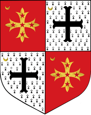 Sir Anthony Ughtred Escutcheon One.png