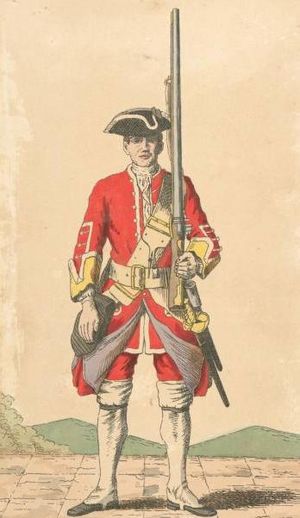 Soldier of 38th regiment 1742