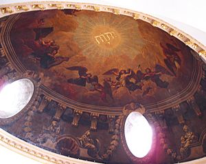 St Mary Abchurch-Painted Interior of Dome