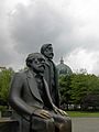 Statues of Karl Marx and Friedrich Engels