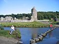 Stepping Stones on River Ogmore, Ogmore Castle, Ogmore, near Bridgend, Wales - geograph.org.uk - 88693