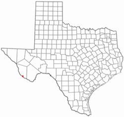 Location of Redford, Texas