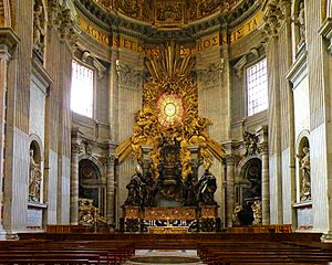 The Chair of Saint Peter adjusted