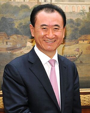 The Chairman, Dalian Wanda Group, Mr. Wang Jianlin calls on the Prime Minister, Shri Narendra Modi, in New Delhi on March 07, 2016 (cropped).jpg