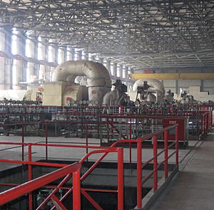 Turbine at Muzaffargarh Power Station in Punjab, Pakistan