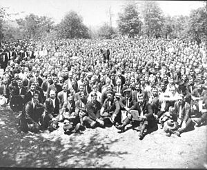 UMWA Strike Meeting, Bantley Place, Scalp Level, PA 1922