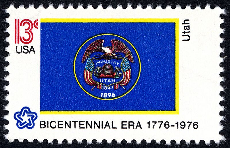 Utah Bicentennial 13c 1976 issue