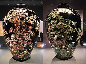 Vase with Birds and Flowers of the Four Seasons, Namikawa Yasuyuki, 1899, 四季花鳥図花瓶, 並河靖之2
