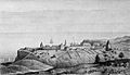 Vue de l'etablissement russe de la Bodega, à la Côte de la Nouvelle Albion, en 1828 (restored)
