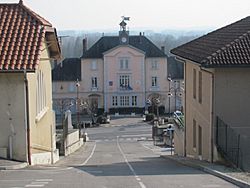 Vue de la mairie de Neyron