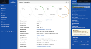 Webmin 2.010 - Dashboard