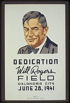 Will Rogers Field Dedication WPA Poster