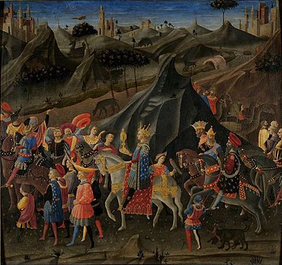 Zanobi Strozzi, Le voyage du roi Mage Balthazar vers la Terre Sainte.jpg