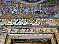 Ajanta cave 17, frescoes above a lintel