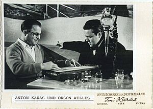 Anton Karas & Orson Welles