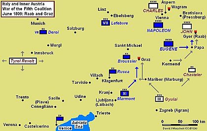 Battle of Raab Campaign June 1809