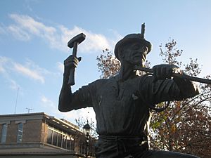 Bendigo Miners' statue
