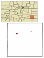 Bent County Colorado Incorporated and Unincorporated areas Las Animas Highlighted 0843660