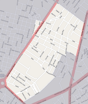 Street map of Castro - Castellanos