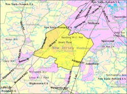 Census Bureau map of South Brunswick, New Jersey.