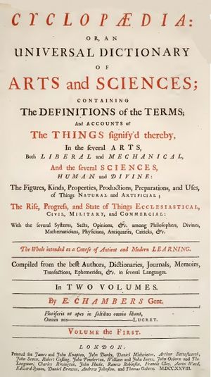 Chambers Cyclopaedia 1728