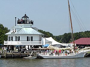 Hooper Strait Lighthouse at the Chesapeake Bay Maritime Museum