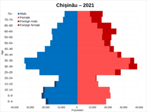 Chișinău population pyramid