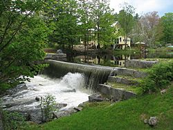 A small dam on the Chocorua River in the village of Chocorua